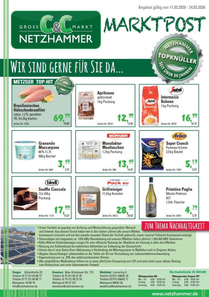 Angebot Marktpost KW11-12