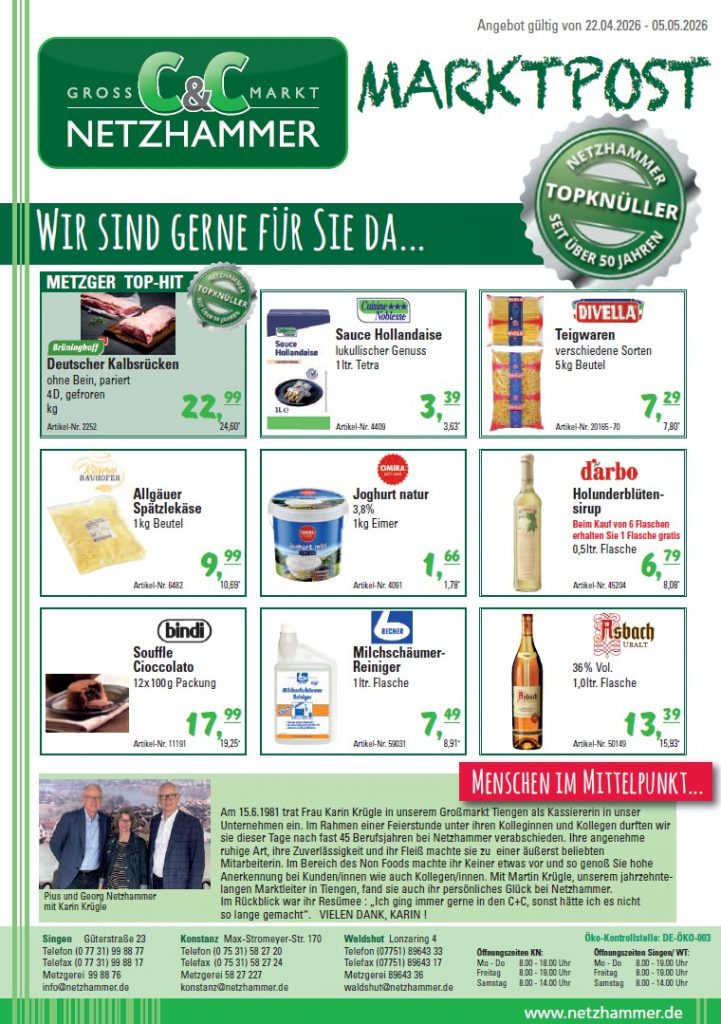 Angebot Markzpost KW17-18