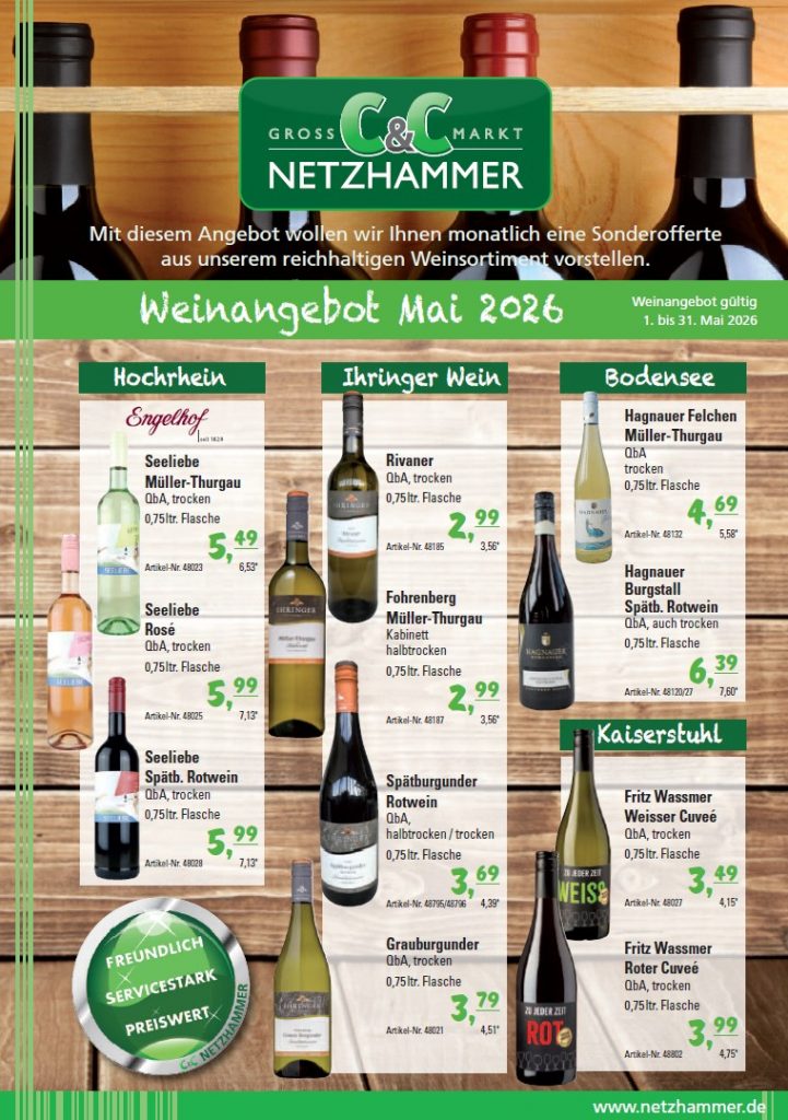 Angebot Wein Mai