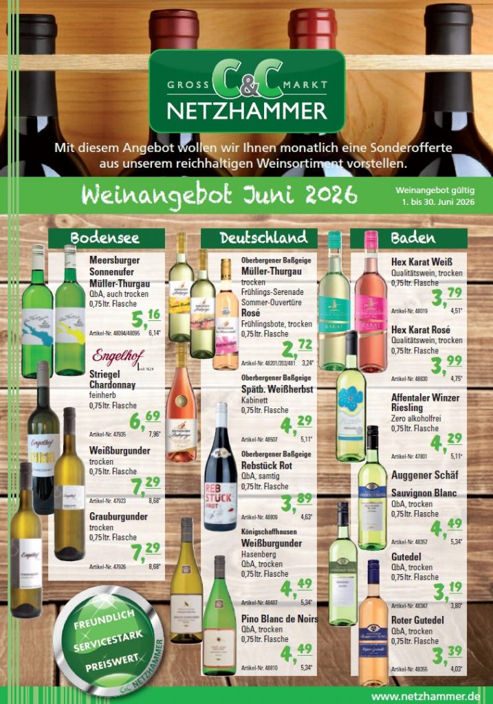 Angebot Wein Juni