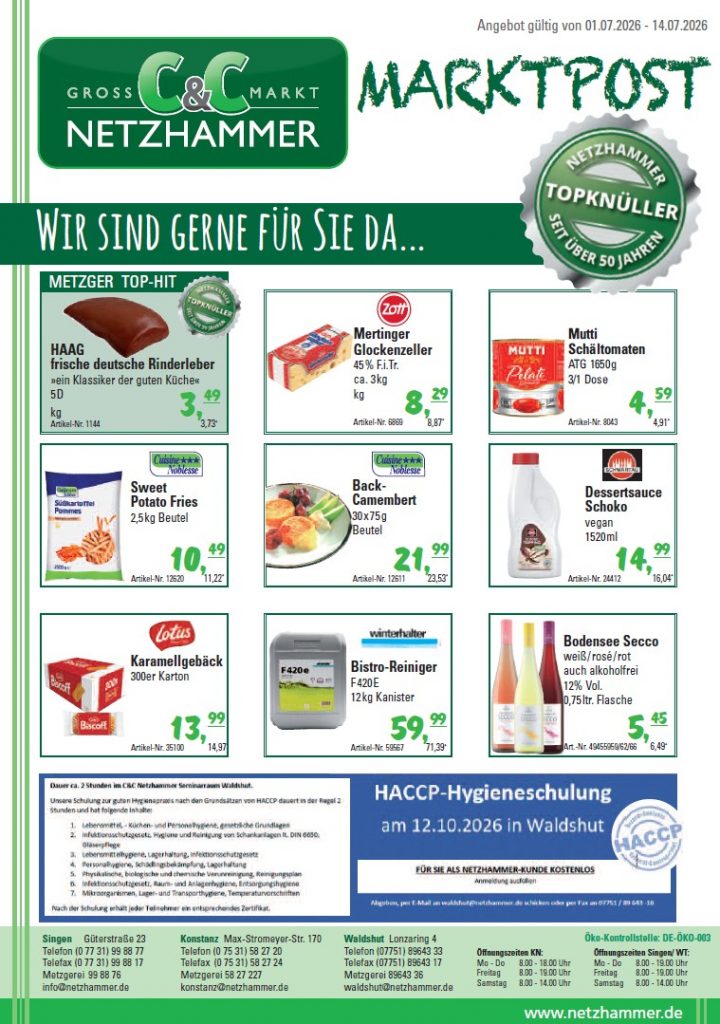 Marktpost KW27-28