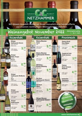 Angebot Wein des Monats November